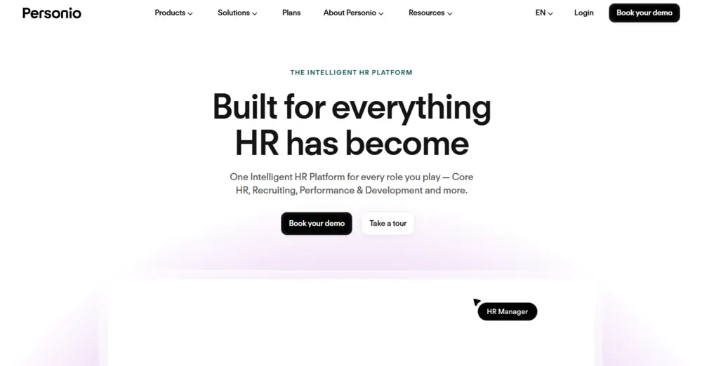 Strona główna systemu HR Personio